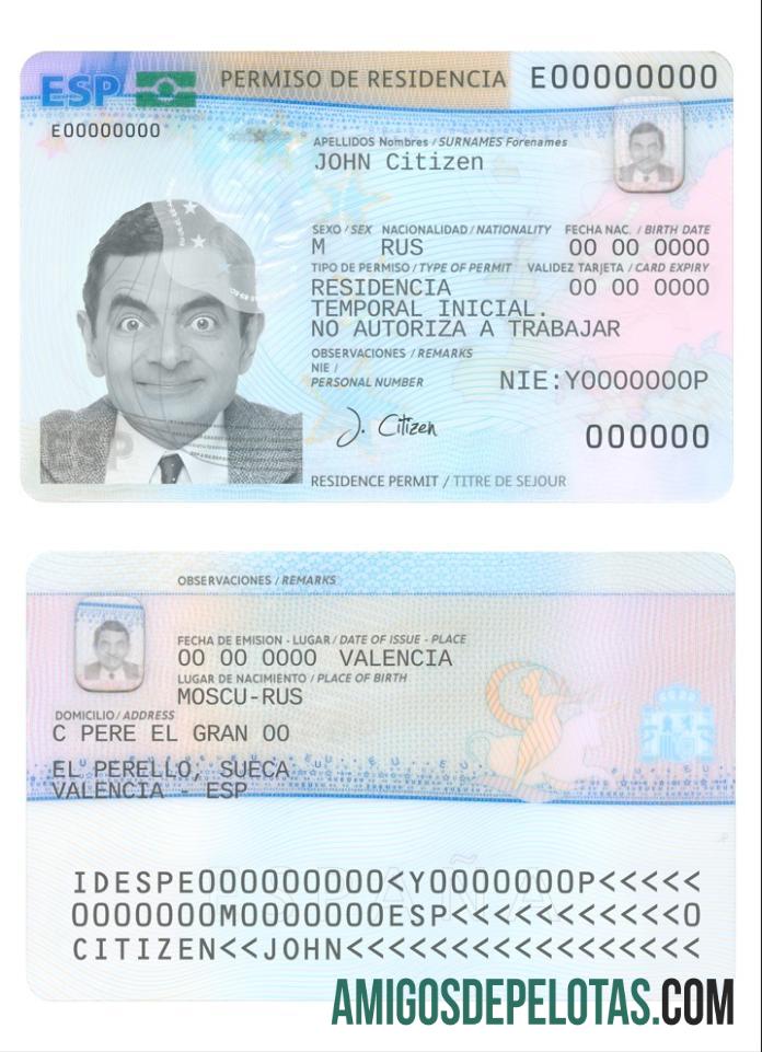 Autorização de residência na Espanha baixar para verificação